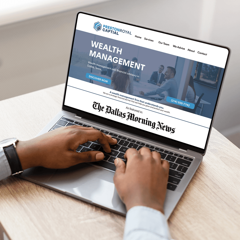 Example of licensing The Dallas Morning News logo on a website