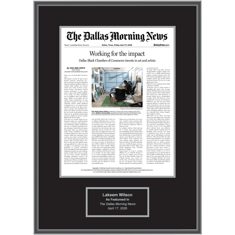 The Dallas Morning News Plaque Product