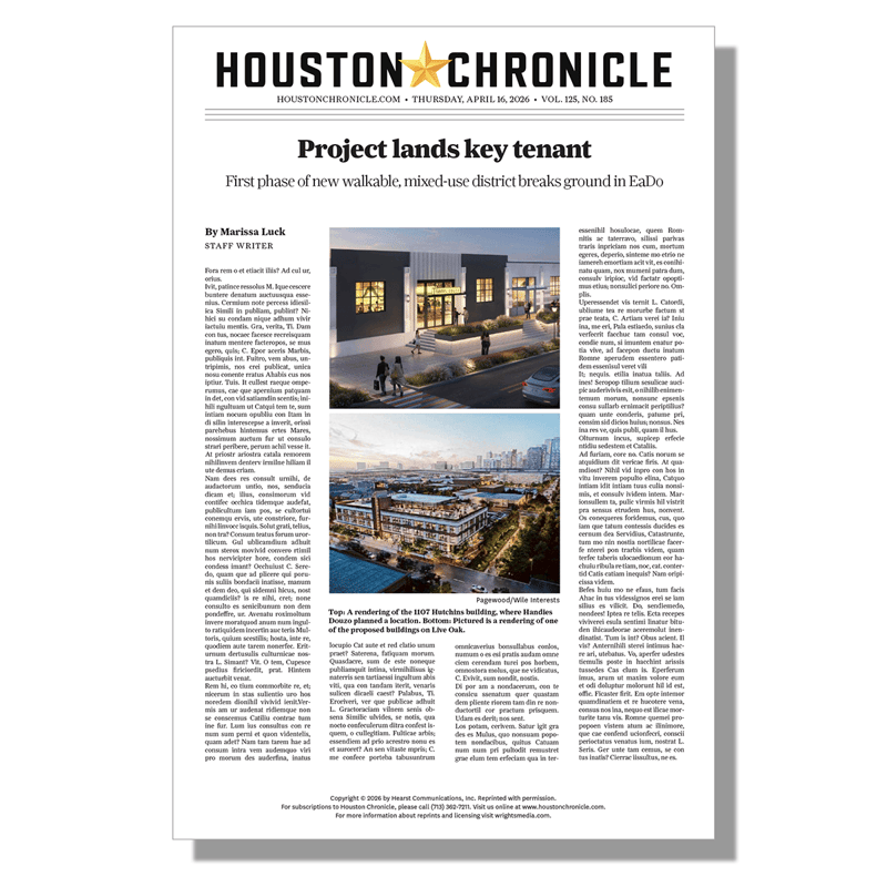 Houston Chronicle Unframed Article product