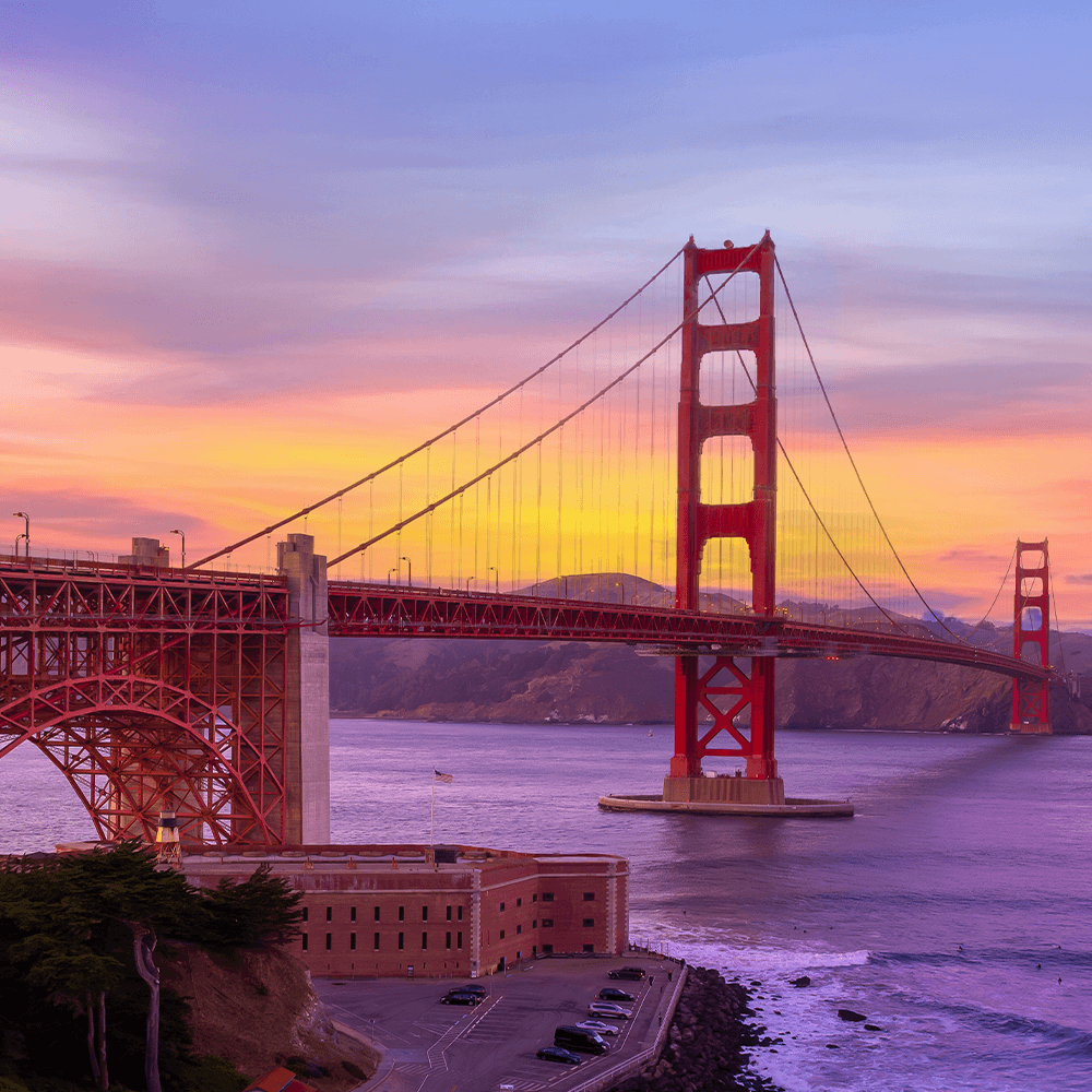 The Golden Gate Bridge in San Francisco