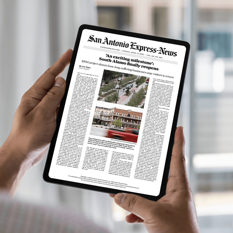 Example of a digital article of the San Antonio Express News